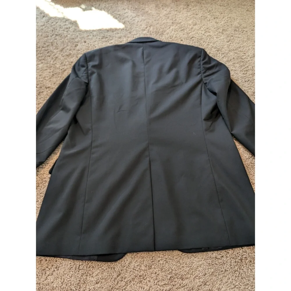 Mens 44 Brooks Brothers 1818 Madison X Loro Piana Black Gold Button Blazer
